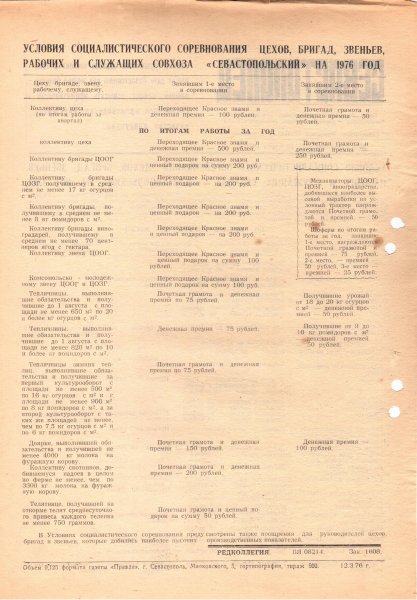 Газета «Севастополец». №578 (9). 12.03.1976. С. 2